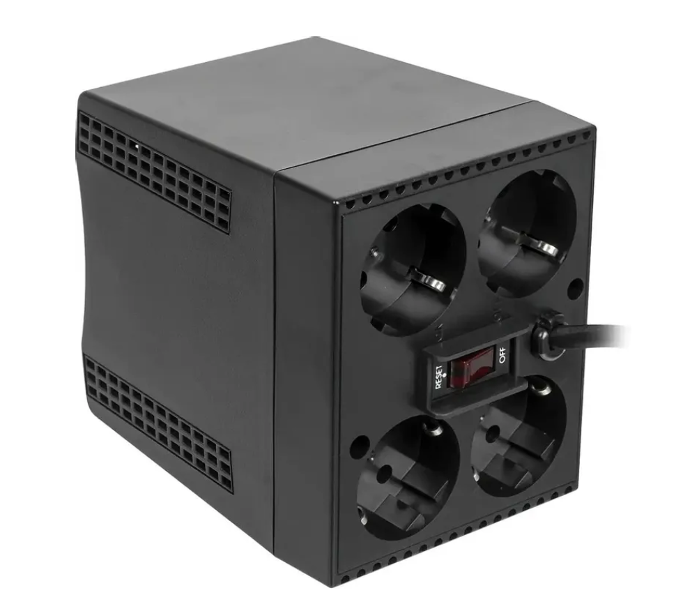 Стабилизатор напряжения Powercom TCA-2000 черный (187 В - 276 В, 2000 ВА, 1 кВт, 50-60 Гц, розеток - 4 Стабилизатор напряжения Powercom TCA-2000 черный (187 В - 276 В, 2000 ВА, 1 кВт, 50-60 Гц, розеток - 4