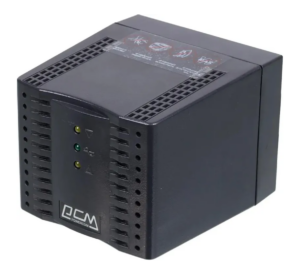 Стабилизатор напряжения Powercom TCA-1200 черный (187 В - 253 В, 1200 ВА, 0.6 кВт, 50-60 Гц, розеток 1