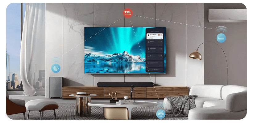 65" Телевизор TCL 65P7K QLED, 4K Ultra HD, черный, СМАРТ ТВ, Google TV 8 TCL-55-P7K-QLED-TV-55P7K-10