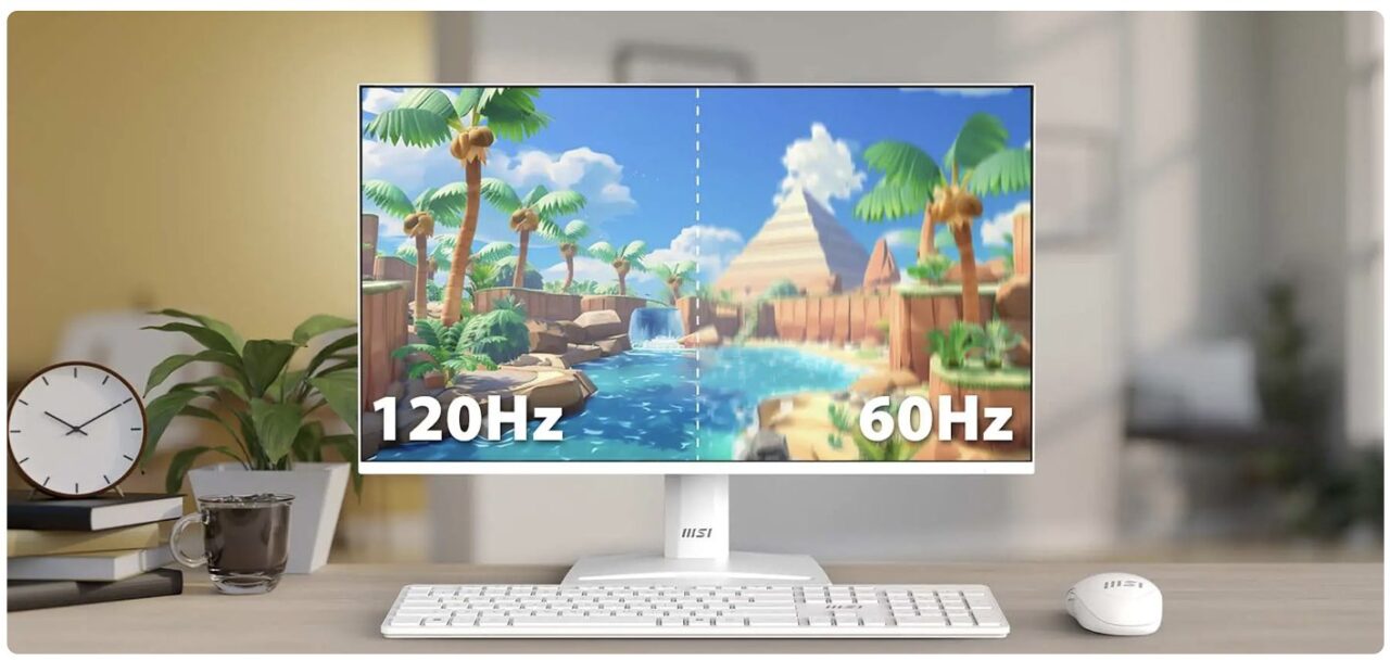 Монитор 24.5" MSI PRO MP251W E2 (120Hz), белый (24.5",1920x1080@120 Гц, IPS, LED, 1500:1, 300 Кд/м², 7