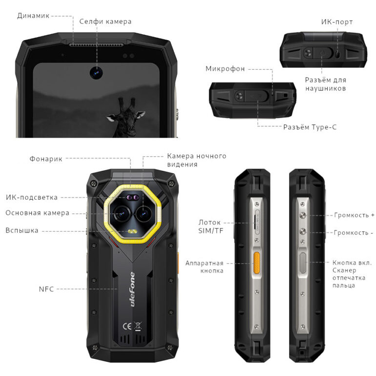 Смартфон Ulefone Armor Mini 20 8/256 Black 3