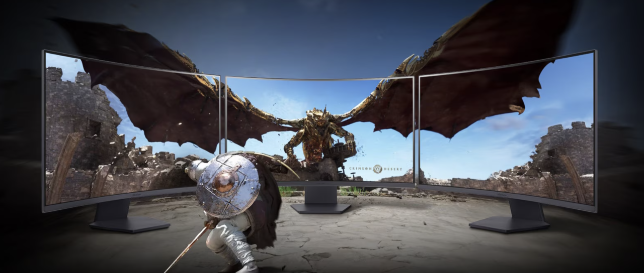 Монитор 31.5" LG 32GS60QC-B (QHD, 180Hz), изогнутый, черный (31.5 ", 2560x1440@180 Гц, VA, LED, 3000 1