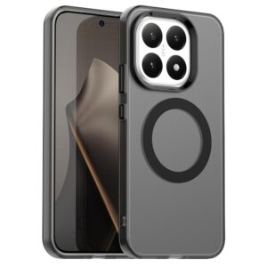 Чехол Silicon Case для Xiaomi 15T Pro c MagSafe Матовый с черным Кантом 1