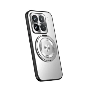 Чехол для Xiaomi 15 с MagSafe и подставкой Серебрянный 1
