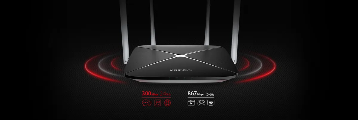 Беспроводной маршрутизатор MERCUSYS AC12 (3 LAN, 100 Мбит/с, 4 (802.11n), 5 (802.11ac), Wi-Fi 1167 М 4