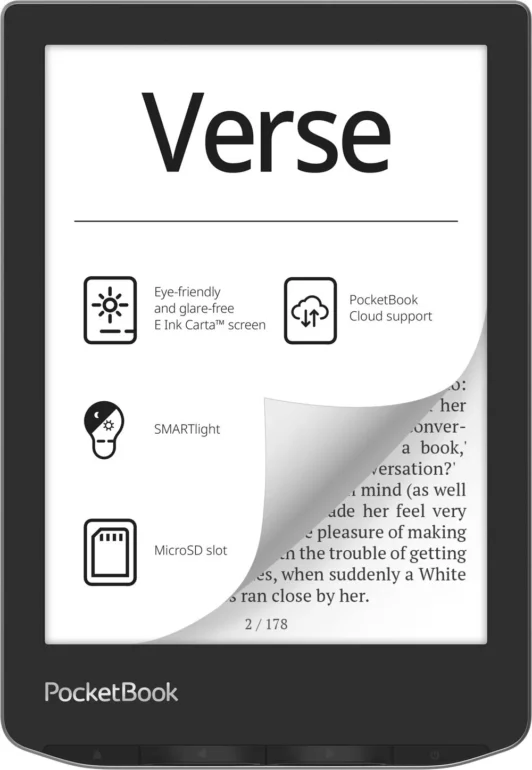 Электронная книга PocketBook 629 Verse Mist (PB629-2-WW) Grey 1 Электронная книга PocketBook 629 Verse Mist (PB629-2-WW) Grey 1