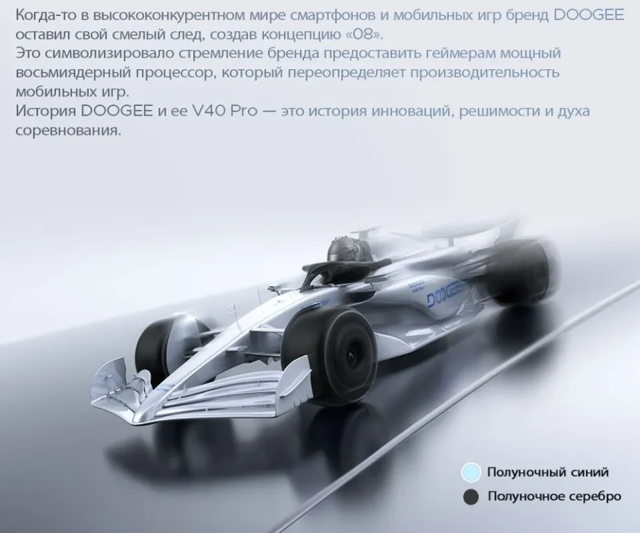 Смартфон DOOGEE V40 Pro 16/512Gb Midnight Blue 4