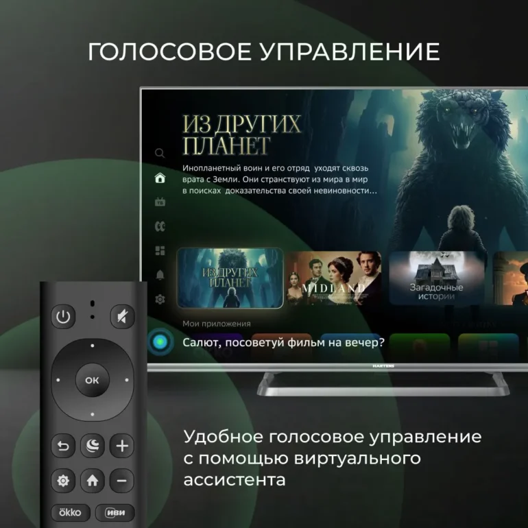 Телевизор Hartens HTS-43FHD11G-HC24, 43", Full HD, Smart TV 4 Hartens Телевизор HTS-43FHD11G-HC24 43" Full HD, черный #4