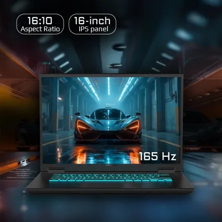 Ноутбук GIGABYTE Gaming A16 GA63H (3WHK3KZ894SD) 16", IPS, R7-260/16/1TbRTX5070, черный (16", 1920x1 5