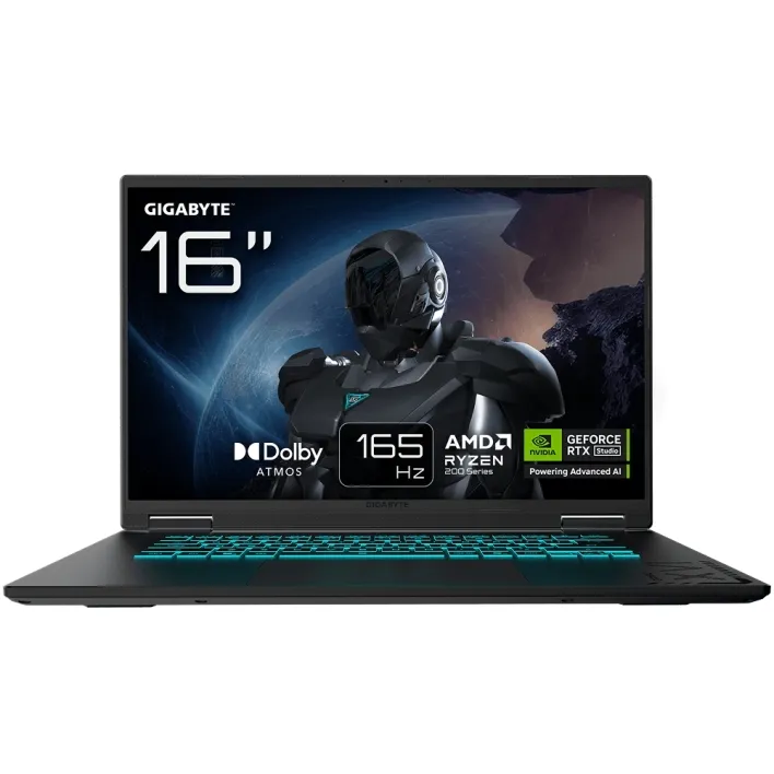 Ноутбук GIGABYTE Gaming A16 GA63H (3WHK3KZ894SD) 16", IPS, R7-260/16/1TbRTX5070, черный (16", 1920x1 2