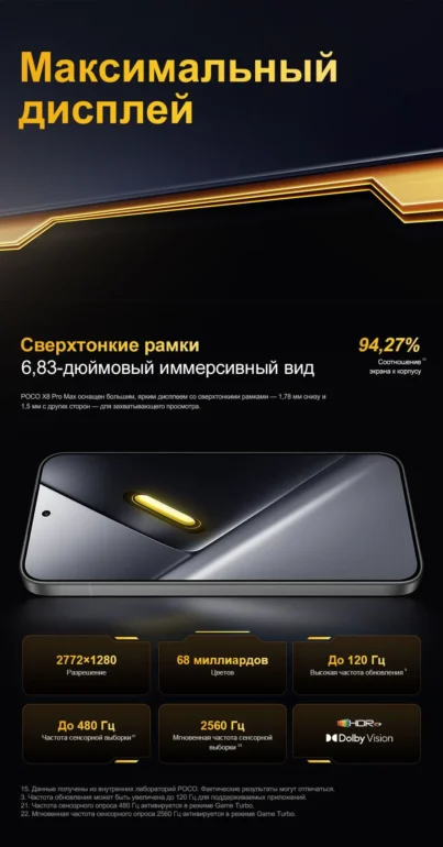 Смартфон Xiaomi POCO X8 Pro Max 12/256 Black 9
