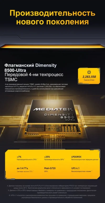 Смартфон Xiaomi POCO X8 Pro 8/256 Black 3