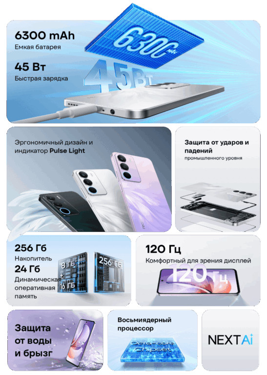 Смартфон Realme C71 8/256 White 2 Realme-C71-02