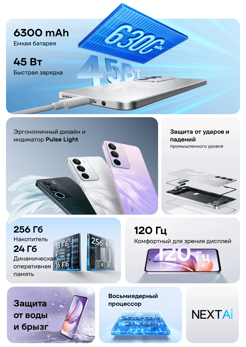 Смартфон Realme C71 8/256 Purple 2 Realme-C71-02
