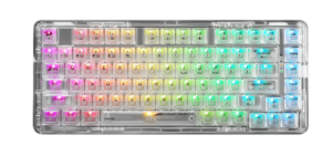 Клавиатура беспроводная механическая Redragon Elf Pro, RGB, BT+2.4G, белый 1