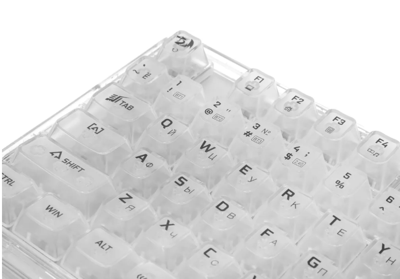Клавиатура беспроводная механическая Redragon Elf Pro, RGB, BT+2.4G, белый 10 Клавиатура беспроводная механическая Redragon Elf Pro, RGB, BT+2.4G, белый 10