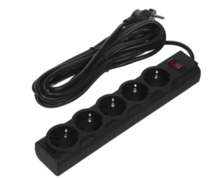 Сетевой фильтр Defender ES largo 5, 5м, черный, 5 розеток 1