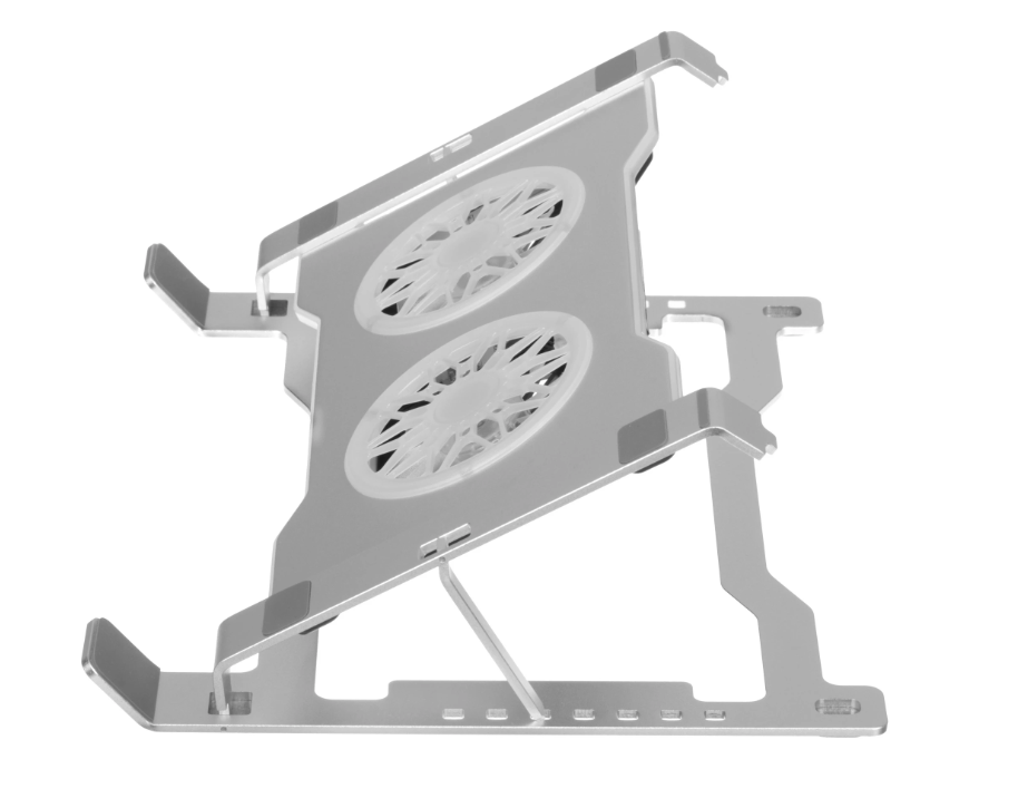 Охлаждающая подставка для ноутбука PANTEON CP-173 RGB Silver 9"-17,3", USB, 2 вентилятора 4 Охлаждающая подставка для ноутбука PANTEON CP-173 RGB Silver 9"-17,3", USB, 2 вентилятора 4