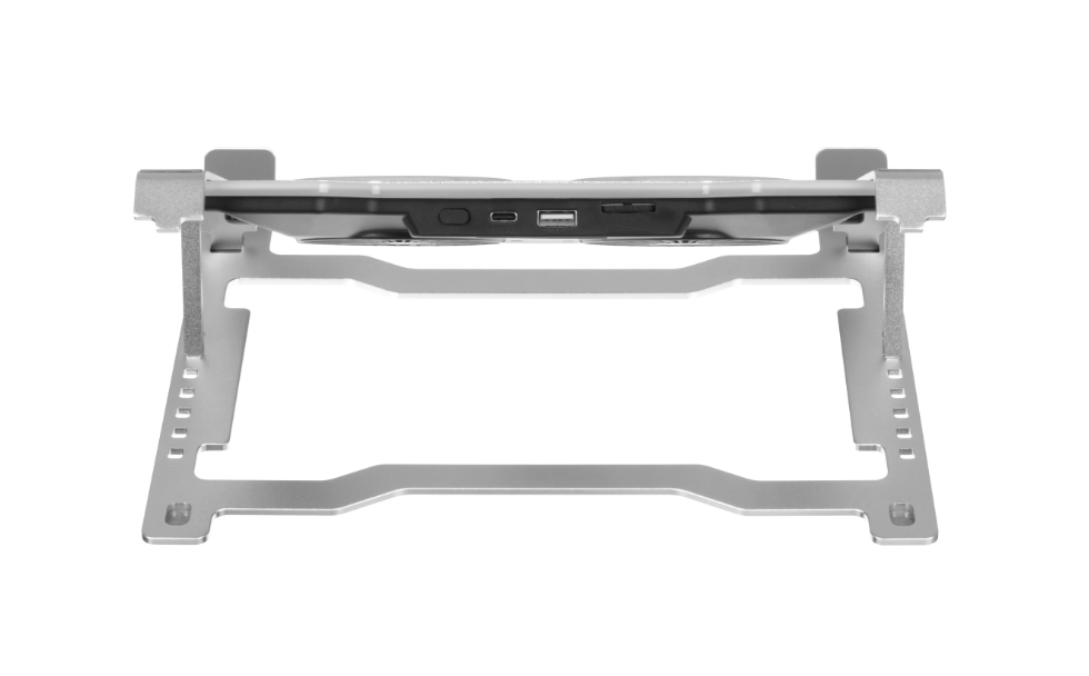 Охлаждающая подставка для ноутбука PANTEON CP-173 RGB Silver 9"-17,3", USB, 2 вентилятора 5 Охлаждающая подставка для ноутбука PANTEON CP-173 RGB Silver 9"-17,3", USB, 2 вентилятора 5