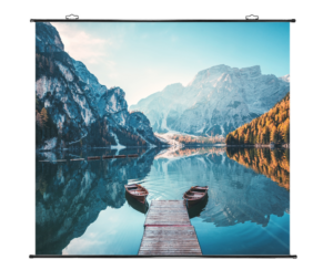 Экран для проектора Cactus 180x180см Map type CS-PSRM-180X180-BK 1:1 настенно-потолочный рул. чер. 1