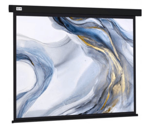 Экран для проектора Cactus 180x180см Wallscreen CS-PSW-180X180-BK 1:1 настенно-потолочный рул. чер. 1