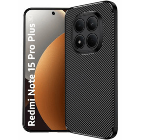 Чехол-накладка Wlons для Redmi Note 15 Pro Plus 5G Carbon Case Black 1