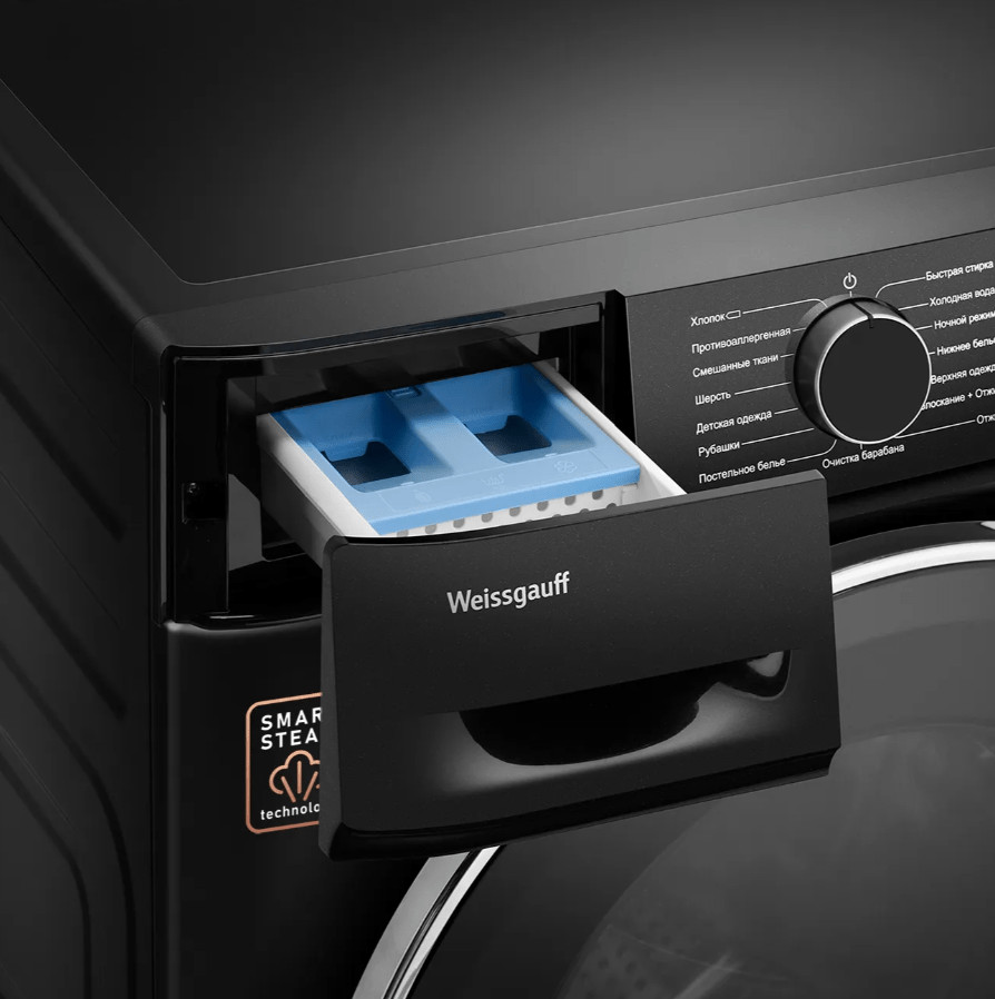 Стиральная машина Weissgauff WM 4627 Touch Inverter Steam Black 7 Стиральная машина Weissgauff WM 4627 Touch Inverter Steam Black 7