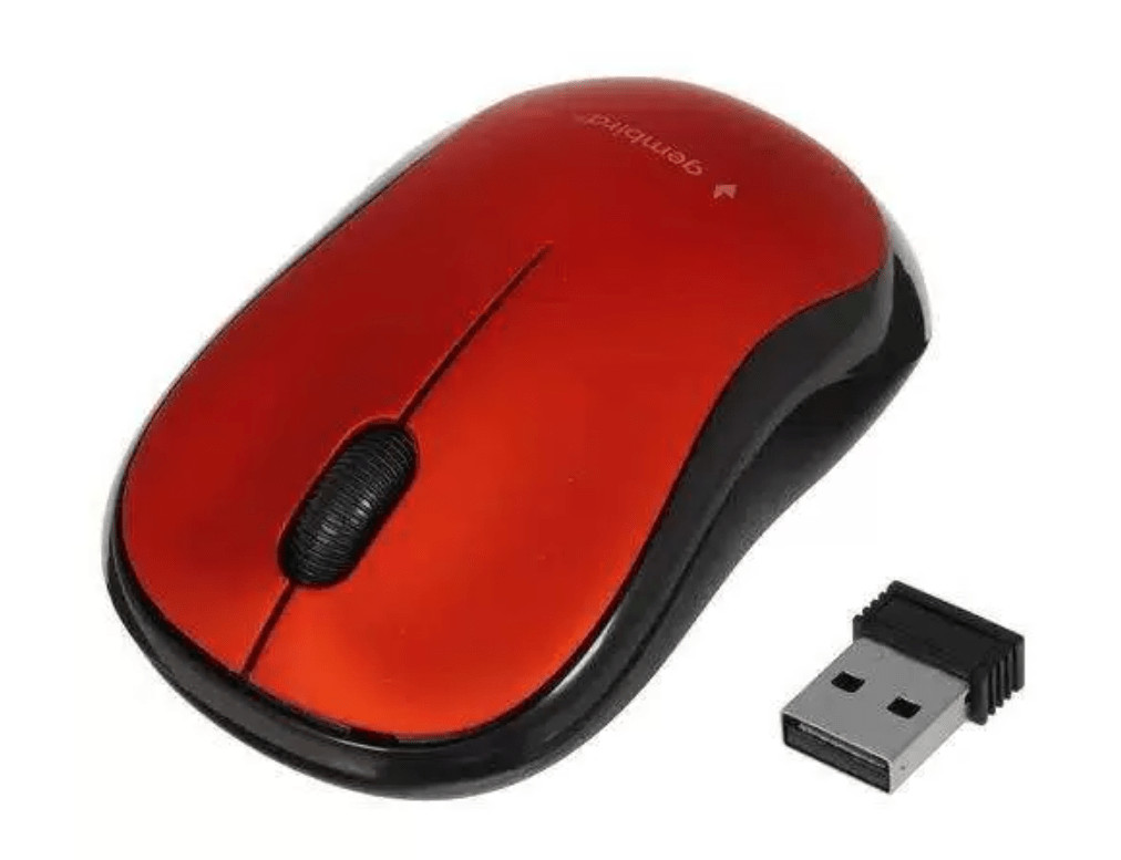 Мышь беспроводная Gembird MUSW-270, красный, USB 6 Мышь беспроводная Gembird MUSW-270, красный, USB 6