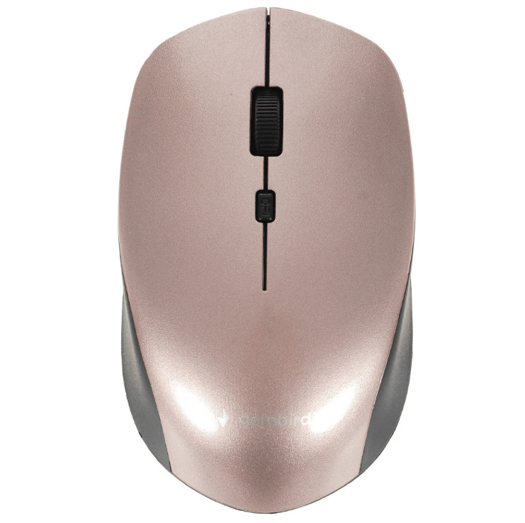 Мышь беспроводная Gembird MUSW-250-3, розовый, USB 1 Мышь беспроводная Gembird MUSW-250-3, розовый, USB 1