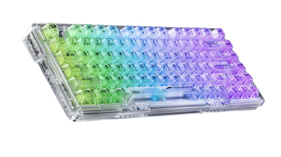 Клавиатура беспроводная механическая Redragon Elf Pro, RGB, BT+2.4G, белый 2 Клавиатура беспроводная механическая Redragon Elf Pro, RGB, BT+2.4G, белый 2