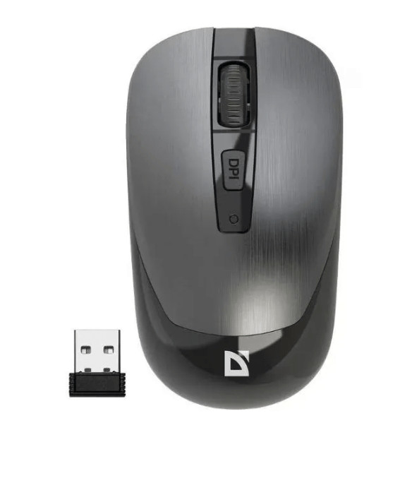 Мышь беспроводная Defender Wave MM-995,серый 1 Мышь беспроводная Defender Wave MM-995,серый 1