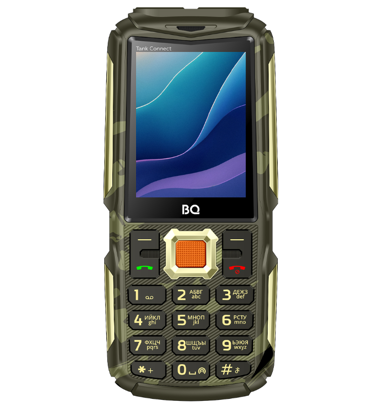 Мобильный телефон BQ 2430L Tank Power Connect Camouflage/Gold 2 Мобильный телефон BQ 2430L Tank Power Connect Camouflage/Gold 2