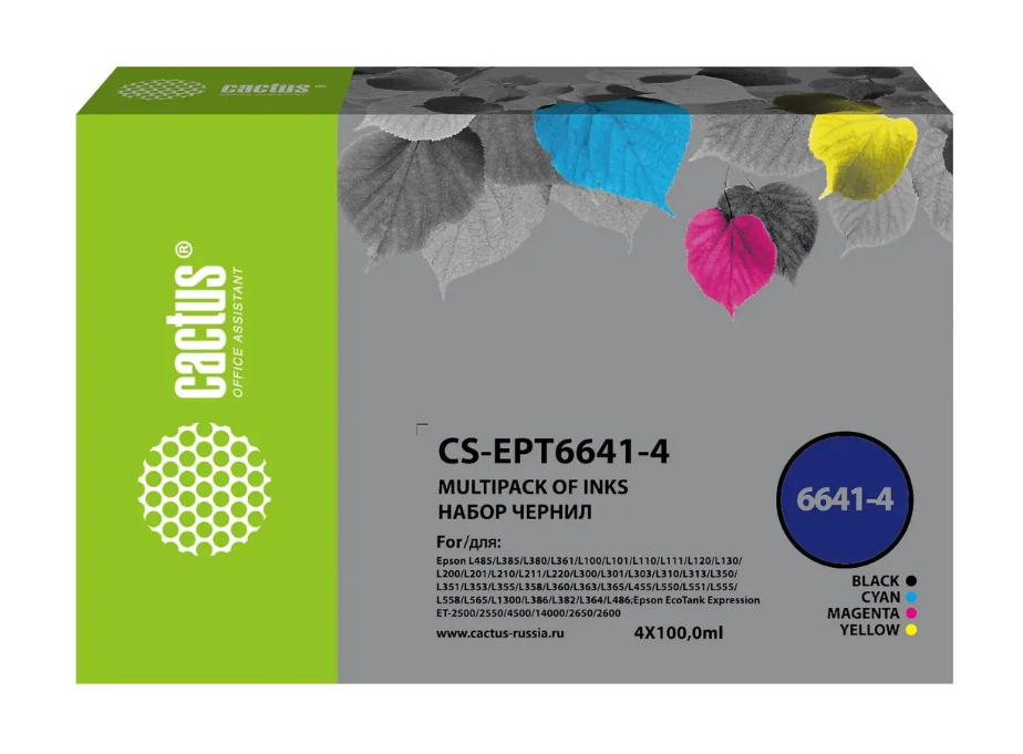 Чернила Cactus CS-EPT6641-4 2 Чернила Cactus CS-EPT6641-4 2