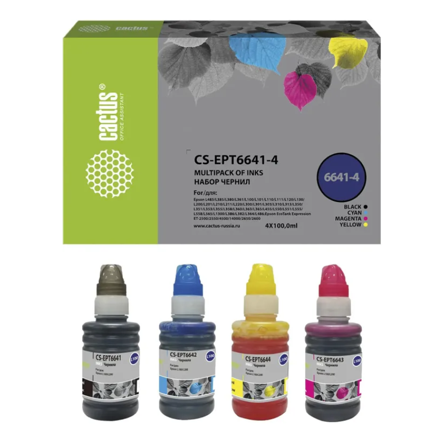 Чернила Cactus CS-EPT6641-4 1 Чернила Cactus CS-EPT6641-4 1