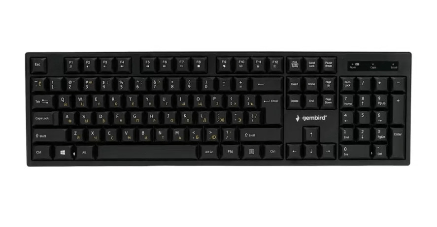 Беспроводной набор клавиатура + мышь Gembird KBS-6000, черный 3 Беспроводной набор клавиатура + мышь Gembird KBS-6000, черный 3
