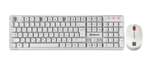 Беспроводной набор клавиатура + мышь Defender Milan C-992, белый 1