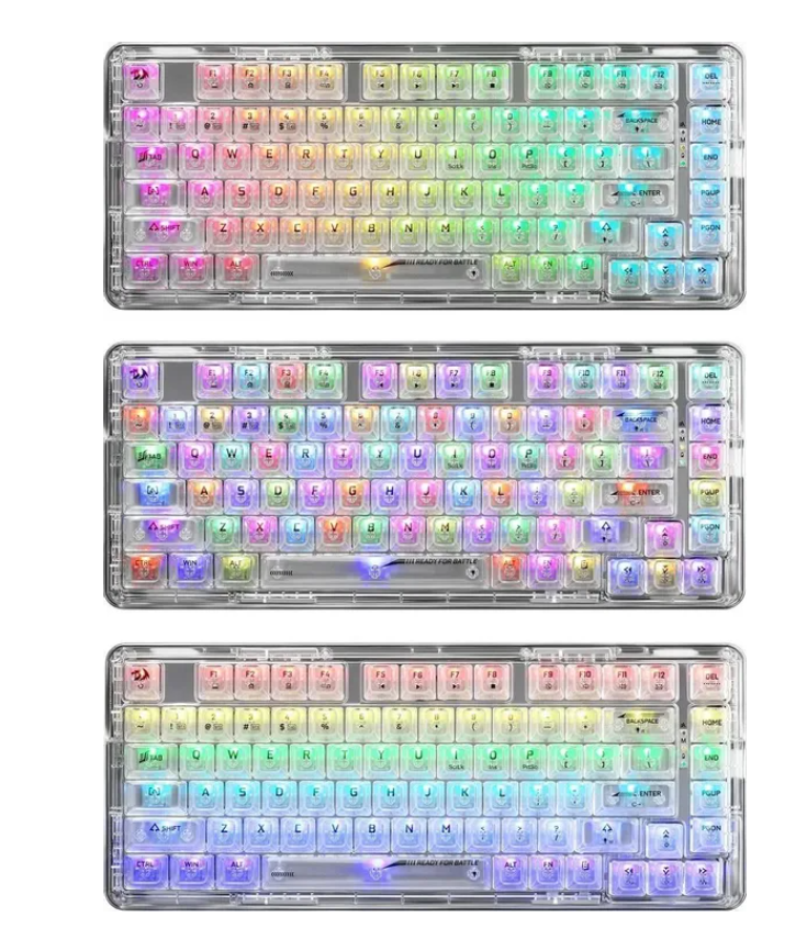 Клавиатура беспроводная механическая Redragon Elf Pro, RGB, BT+2.4G, белый 5 Клавиатура беспроводная механическая Redragon Elf Pro, RGB, BT+2.4G, белый 5