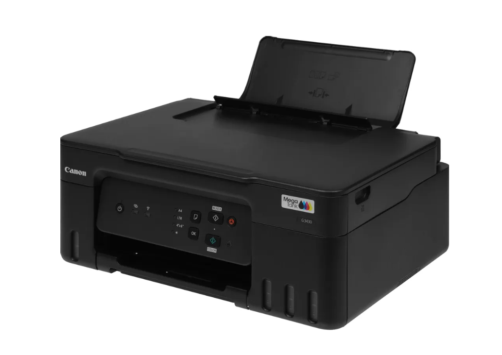 МФУ Canon Pixma G3430 Wi-Fi, черный (цветная печать, A4, 4800x1200 dpi, ч/б - 11 стр/мин (А4), USB t 4 МФУ Canon Pixma G3430 Wi-Fi, черный (цветная печать, A4, 4800x1200 dpi, ч/б - 11 стр/мин (А4), USB t 4