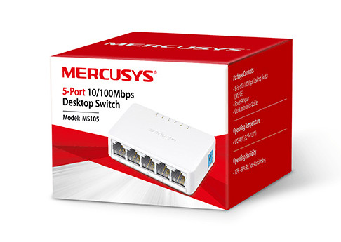 Коммутатор Mercusys MS105 5port 2 Коммутатор Mercusys MS105 5port 2