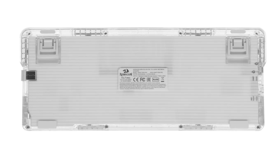 Клавиатура беспроводная механическая Redragon Elf Pro, RGB, BT+2.4G, белый 8 Клавиатура беспроводная механическая Redragon Elf Pro, RGB, BT+2.4G, белый 8