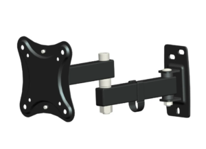 Кронштейн для телевизора Hama R1 118152, 10"-27", настенный, поворотно-выдвижной, наклон, черный 1