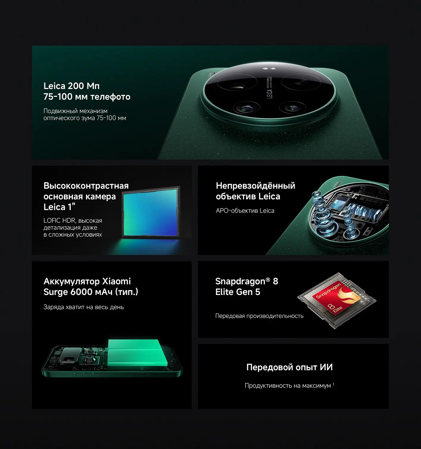 Смартфон Xiaomi 17 Ultra 16/512 Gb EU (Starlit Green) 2 Смартфон Xiaomi 17 Ultra 16/512 Gb EU (Starlit Green) 2