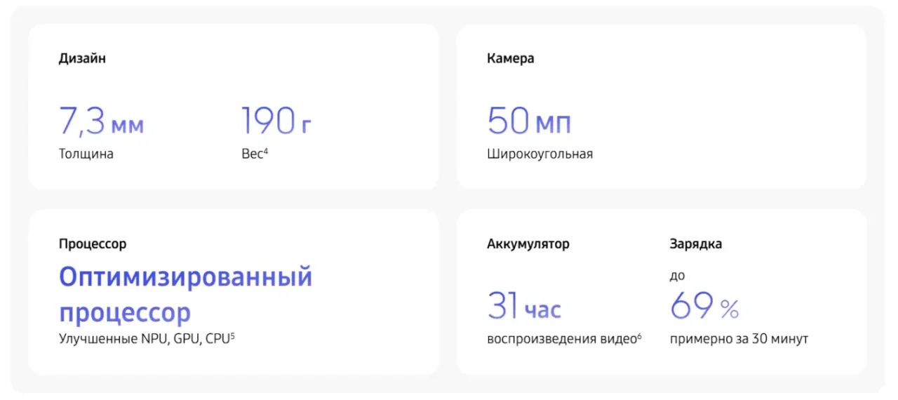 Смартфон Samsung Galaxy S26 5G 12/512GB Черный (SM-S942B/DS) 2