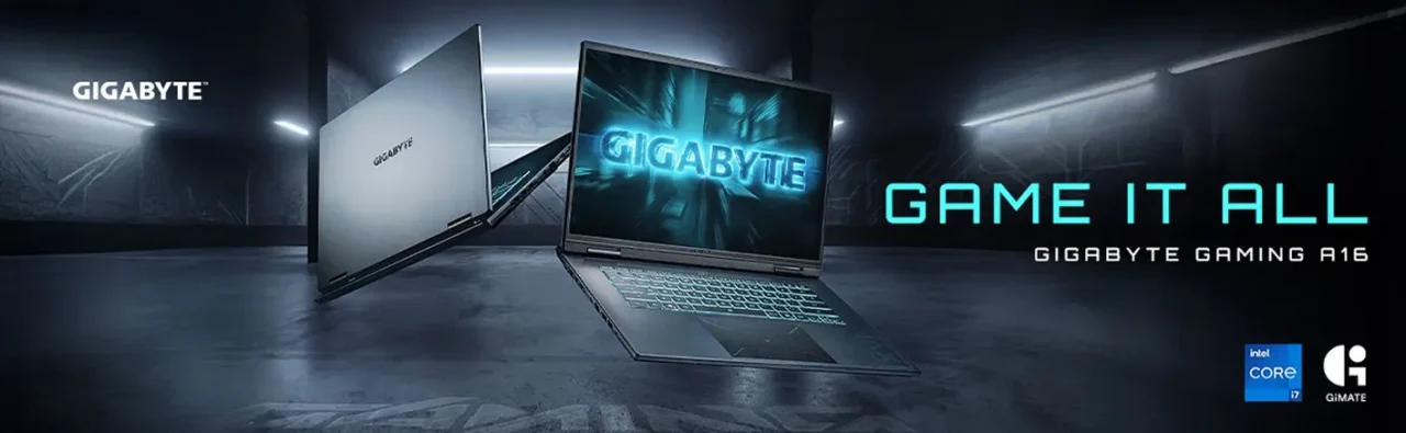 Ноутбук Gigabyte GAMING A16 i7 13620H (CTHI3KZC64SD) /32Gb/SSD1Tb/RTX5050 8Gb/16"/IPS/QHD+/DOS/grey 1