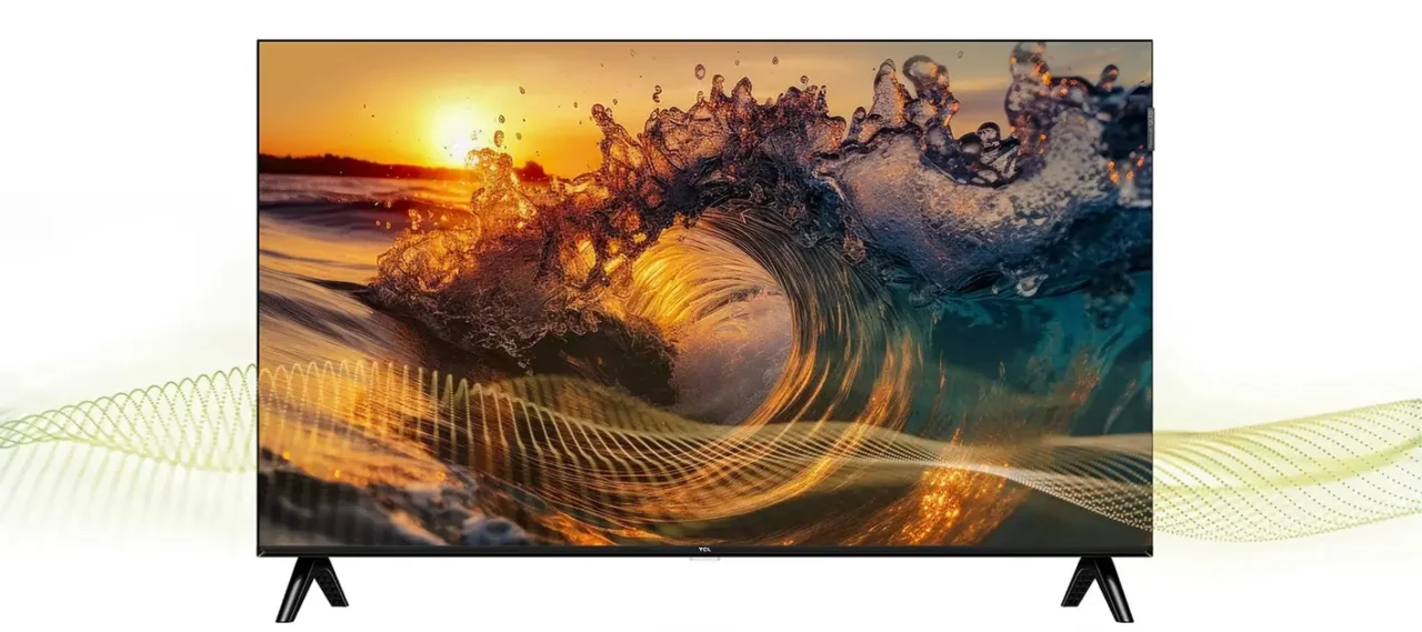 43" Телевизор TCL 43S5K черный QLED 1920x1080, Full HD, 60 Гц, Wi-Fi, Smart TV, Google TV 7