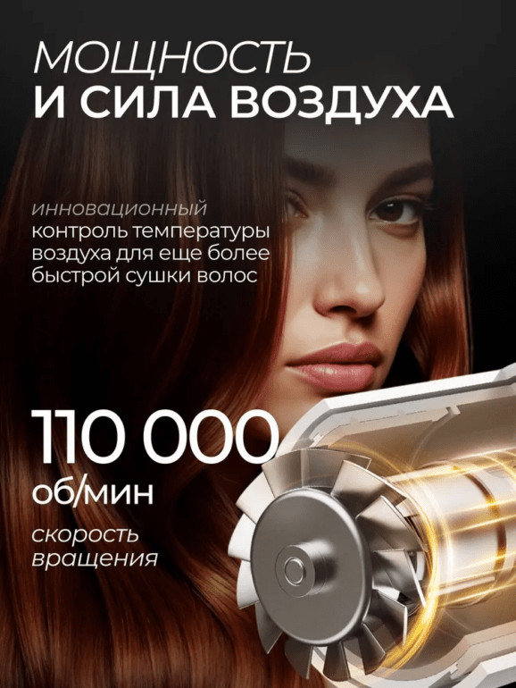 Фен для волос Xiaomi Beheart 6in1 X11 Pro Purple EU 7 Фен для волос Xiaomi Beheart 6in1 X11 Pro Purple EU 7