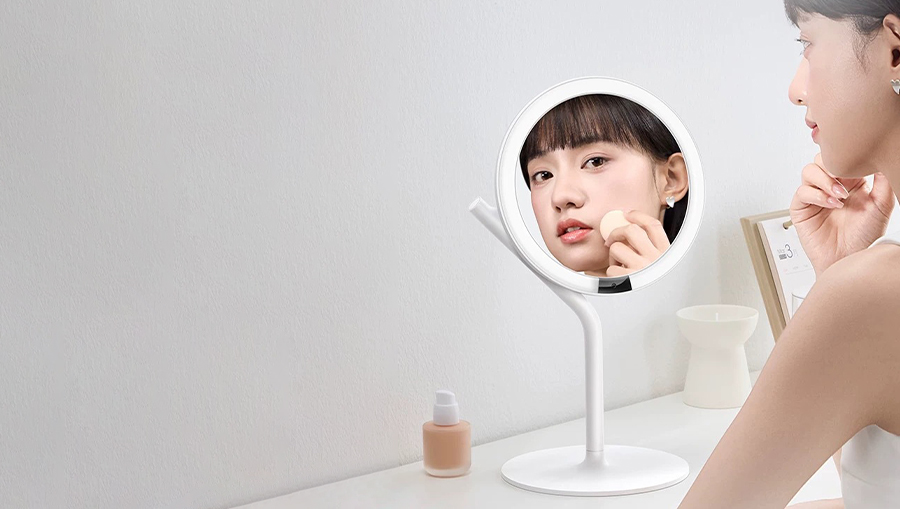 Зеркало косметическое Xiaomi AMIRO Mini 3 Desk Makeup Mirror AML021 White CN 4