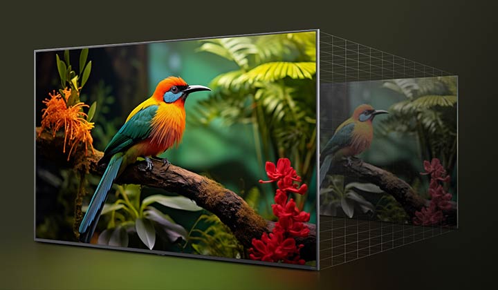 50" Телевизор LG 50NANO81A6A.ARUG черный NanoCell 3840x2160, 4K Ultra HD, 60 Гц, Wi-Fi, Smart TV, We 3 LG 4K Super Upscaling — улучшение детализации