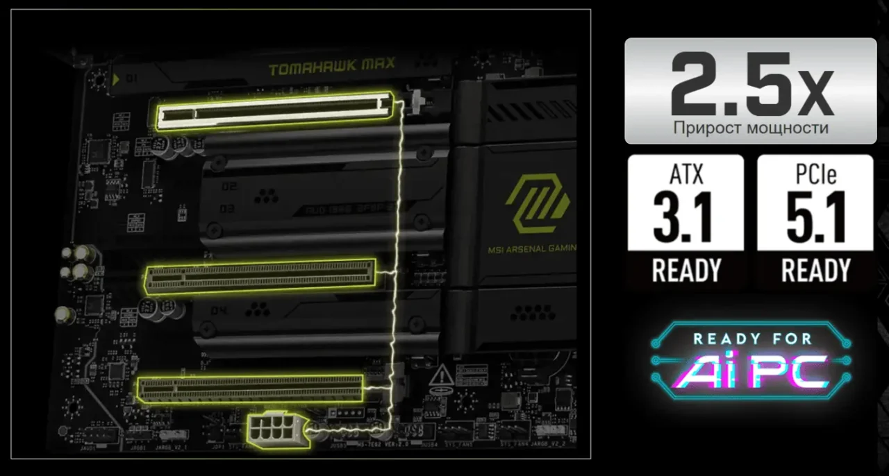 Материнская плата MSI Mag B850 Tomahawk Wifi 31