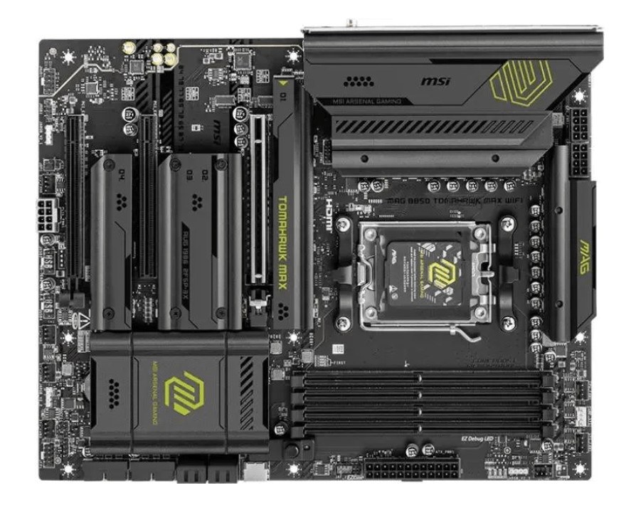 MB sAM5 MSI Mag B850 Tomahawk Max Wifi, 4*DDR5, 3*PCIEx16, 4*M.2, 4*TypeC, 2*USB3.2Gen2, 5*USB3.2Gen 1 MB sAM5 MSI Mag B850 Tomahawk Max Wifi, 4*DDR5, 3*PCIEx16, 4*M.2, 4*TypeC, 2*USB3.2Gen2, 5*USB3.2Gen 1
